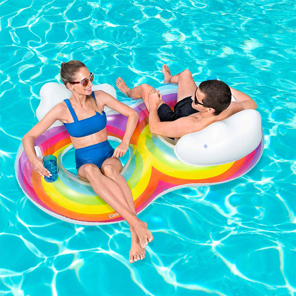 Roată gonflabilă Bestway Curcubeu 186 x 116 cm